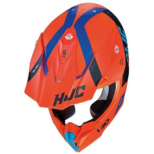 Cross Enduro Motorradhelm HJC I50 ERASED MC6HSF Orange Matt Blau 4 Cross Enduro Motorradhelm HJC I50 ERASED MC6HSF Orange Matt Blau – Bild 2