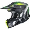 Cross Enduro Motorradhelm HJC I50 VANISH MC4HSF Schwarz Gelb Fluo Matt