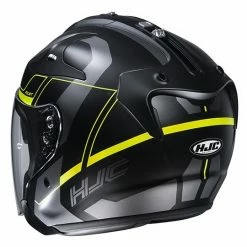 Doppelvisier Jet Helm Aus HJC Faser FG-JET KOMINA MC4HSF Matt Schwarz Gelb -Hjc Store doppelvisier jet helm aus hjc faser fg jet komina mc4hsf matt schwarz gelb 105480