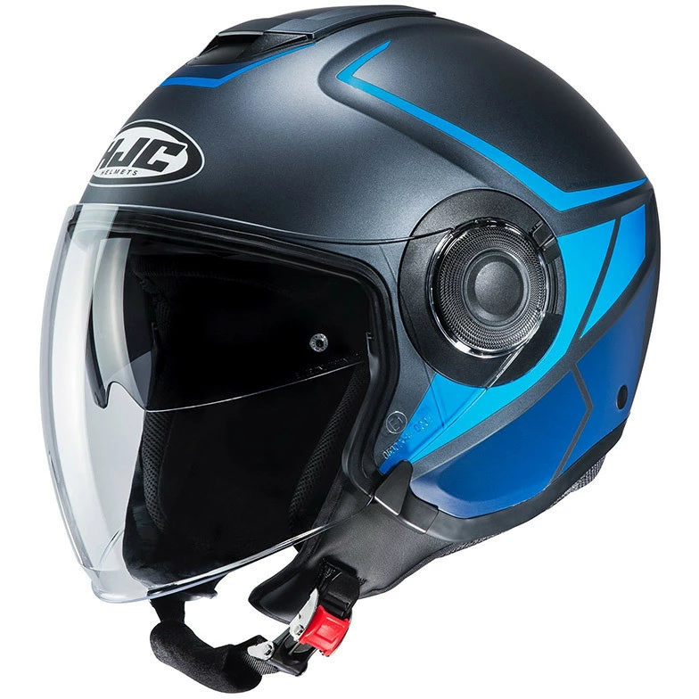 Doppelvisier Jet Helm HJC I40 CAMET MC2SF Schwarz Blau 3 Doppelvisier Jet Helm HJC I40 CAMET MC2SF Schwarz Blau