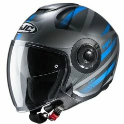 Doppelvisier Motorradhelm HJC I40 REMI MC2SF Mattblau