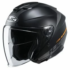 Doppelvisier Motorradhelm Jet HJC I30 BARAS MC5SF Schwarz Matt Grau