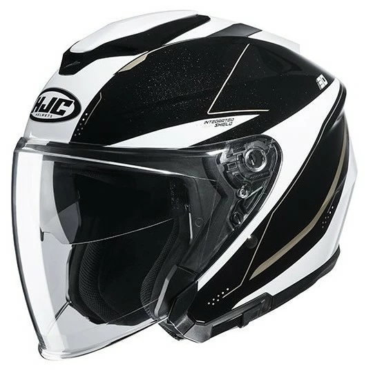Doppelvisier Motorradhelm Jet HJC I30 SLIGHT MC9 Schwarz Weiß 3 Doppelvisier Motorradhelm Jet HJC I30 SLIGHT MC9 Schwarz Weiß