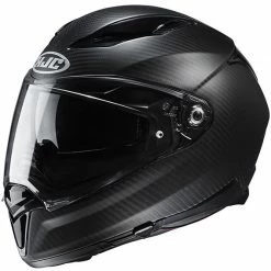 Full Face Motorradhelm Aus Carbon HJC F70 Carbon Semi Flat Matt Schwarz