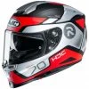 Full Face Motorradhelm HJC Fiber RPHA 70 SHUKY MC1SF Weiß Schwarz Rot