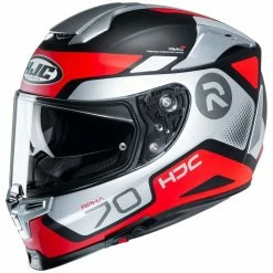 Full Face Motorradhelm HJC Fiber RPHA 70 SHUKY MC1SF Weiß Schwarz Rot