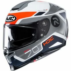 Full Face Motorradhelm HJC Fiber RPHA 70 SHUKY MC6H Weiß Blau Orange