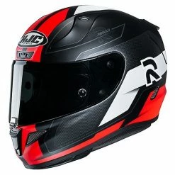 Full Face Motorradhelm In Fiber HJC RPHA 11 FESK MC1SF Schwarz Rot