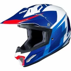 Helm Moto Cross Enduro HJC CL-XY II Argos Weiß Blau