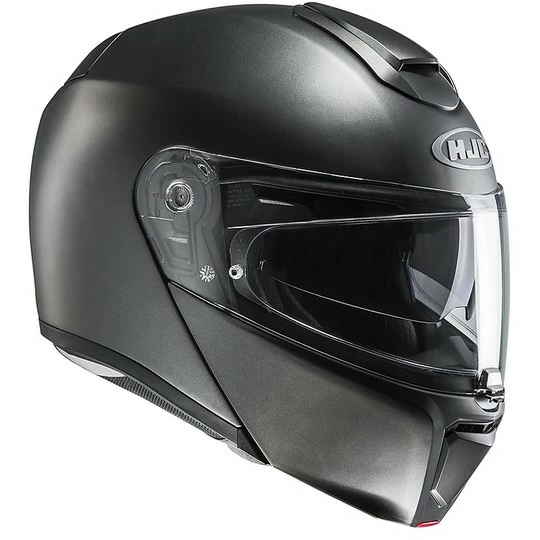 Helm Moto Modular HJC RPHA 90 Wohnung Semi Matt Black 3 Helm Moto Modular HJC RPHA 90 Wohnung Semi Matt Black