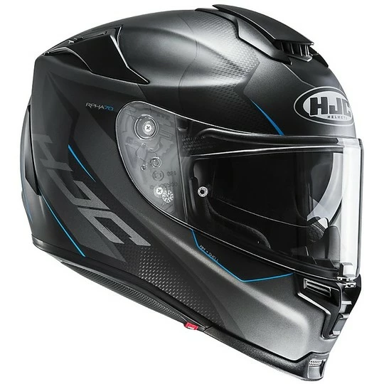 HJC Helm Moto Integral RPHA 70 GADIVO MC2SF Matt Schwarz Blau 4 HJC Helm Moto Integral RPHA 70 GADIVO MC2SF Matt Schwarz Blau – Bild 2