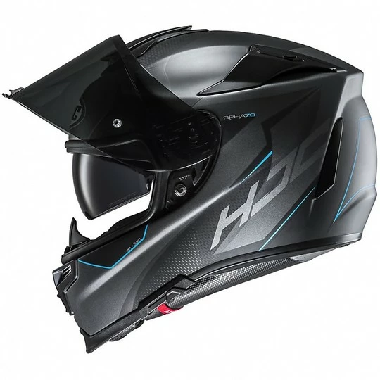 HJC Helm Moto Integral RPHA 70 GADIVO MC2SF Matt Schwarz Blau 7 HJC Helm Moto Integral RPHA 70 GADIVO MC2SF Matt Schwarz Blau – Bild 5