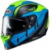 HJC Helm Moto Integral RPHA 70 Vias MC2SF Schwarz Blau Gelb Opaque