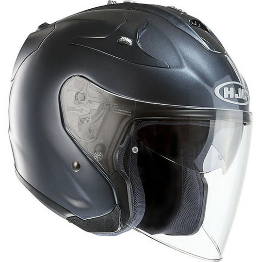 Hjc Motorradhelm Jet Fiber Silber Anthrazit FG-JET 3 Hjc Motorradhelm Jet Fiber Silber Anthrazit FG-JET