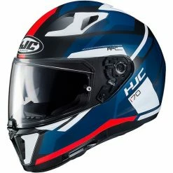 Integral Motorrad Helm HJC I70 Doppel Visier Elim MC1SF Blau Rot