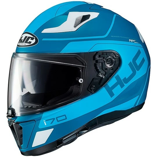 Integral Motorrad Helm HJC I70 Doppel Visier Karon MC2SF Hellblau 3 Integral Motorrad Helm HJC I70 Doppel Visier Karon MC2SF Hellblau
