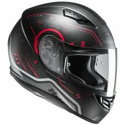 Integral Motorrad-Sturzhelm HJC CS-15 Black Red Safa MC1SF