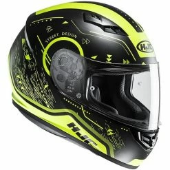 Integral Motorrad-Sturzhelm HJC CS-15 Safa MC4HSF Schwarz Gelb Fluoreszierend