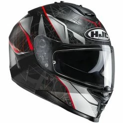 Integral Motorrad-Sturzhelm HJC IS-17 Black Red Daugava MC1SF