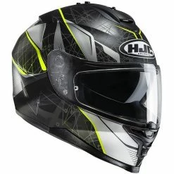 Integral Motorrad-Sturzhelm HJC IS-17 Daugava MC4HSF Schwarz Gelb