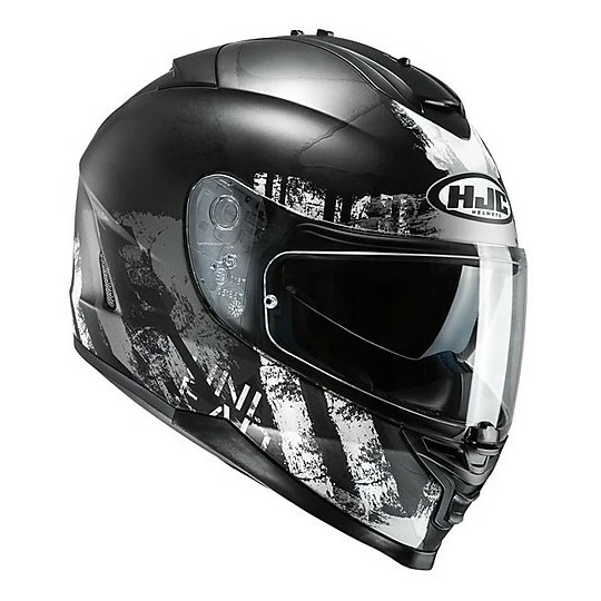 Integral Motorrad-Sturzhelm HJC IS-17 Shapy MC5SF Schwarz Weiß 3 Integral Motorrad-Sturzhelm HJC IS-17 Shapy MC5SF Schwarz Weiß