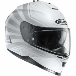 Integral Motorrad-Sturzhelm HJC IS17 Doppel Visor Ordin MC-10 White