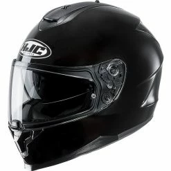 Integral Motorradhelm HJC C70 Doppel Visier Glossy Black