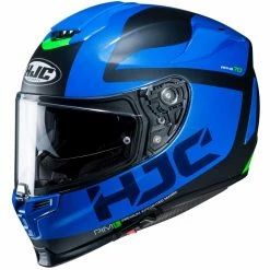 Integral Motorradhelm Hjc RPHA 70 Doppel Visier Balius MC10SF Schwarz Blau