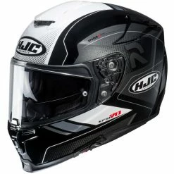Integral Motorradhelm Hjc RPHA 70 Doppel Visier Coptic MC5 Weiß Schwarz