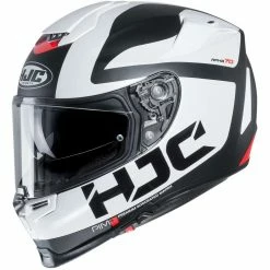 Integral Motorradhelm Hjc RPHA 70 Doppelvisier Balius MC10SF Weißgrau
