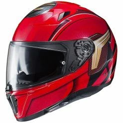 Integralhelm Doppelvisier Motorrad HJC I70 DC Comic DER BLITZ MC1 Rot