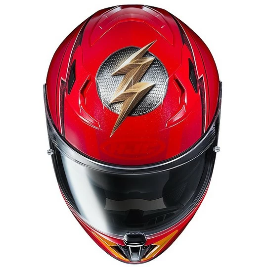 Integralhelm Doppelvisier Motorrad HJC I70 DC Comic DER BLITZ MC1 Rot 4 Integralhelm Doppelvisier Motorrad HJC I70 DC Comic DER BLITZ MC1 Rot – Bild 2