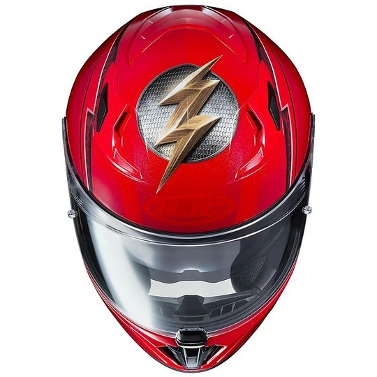 Integralhelm Doppelvisier Motorrad HJC I70 DC Comic DER BLITZ MC1 Rot 5 Integralhelm Doppelvisier Motorrad HJC I70 DC Comic DER BLITZ MC1 Rot – Bild 3
