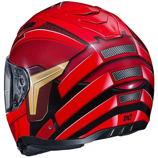 Integralhelm Doppelvisier Motorrad HJC I70 DC Comic DER BLITZ MC1 Rot 6 Integralhelm Doppelvisier Motorrad HJC I70 DC Comic DER BLITZ MC1 Rot – Bild 4