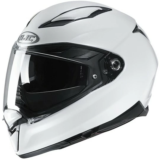 Integralhelm Fiber Double Visor Motorrad HJC F70 Metall Weiß Glänzend 3 Integralhelm Fiber Double Visor Motorrad HJC F70 Metall Weiß Glänzend