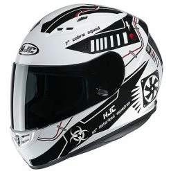 Integralhelm Moto HJC CS-15 TAREX MC10 Weiß Schwarz