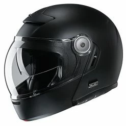 Modular Fiber Motorradhelm Vintage Style HJC V90 Semi Matt Schwarz