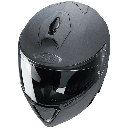 Modularer Doppelhomologationshelm P / J Moto HJC I90 UNI Mattgrau 4 Modularer Doppelhomologationshelm P / J Moto HJC I90 UNI Mattgrau – Bild 2