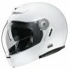 Modularer Fiberhelm Im Vintage Style Motorrad HJC V90 Solid White