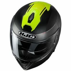 Modularer Helm Mit Doppelter Homologation P / J Moto HJC I90 DAVAN MC4HSF Schwarz Gelb Fluo -Hjc Store modularer helm mit doppelter homologation p j moto hjc i90 davan mc4hsf schwarz gelb fluo 85212