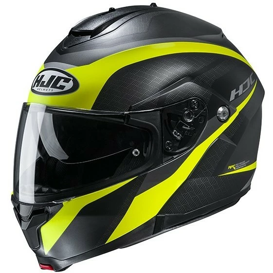Modularer Motorradhelm HJC C91 TALY MC4HSF Matt Schwarz Gelb 3 Modularer Motorradhelm HJC C91 TALY MC4HSF Matt Schwarz Gelb