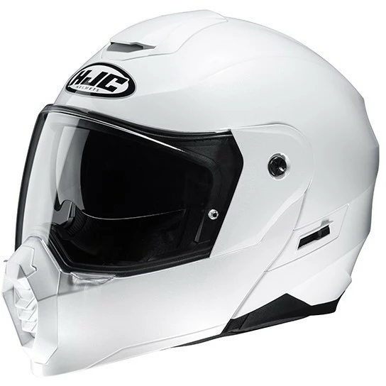 Modularer Motorradhelm Touring HJC C80 UNI White Pearl 4 Modularer Motorradhelm Touring HJC C80 UNI White Pearl – Bild 2