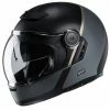 Modularer Motorradhelm Vintage Style HJC V90 MOBIX MC9Sf Schwarz Grau Matt 2 Modularer Motorradhelm Vintage Style HJC V90 MOBIX MC9Sf Schwarz Grau Matt -Hjc Store modularer motorradhelm vintage style hjc v90 mobix mc9sf schwarz grau matt 105464