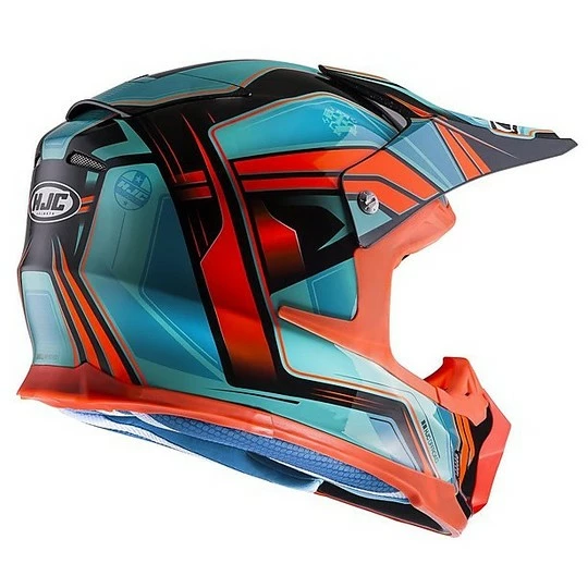 Moto Cross Enduro Helm HJC FX-Cross Kolben MC4 4 Moto Cross Enduro Helm HJC FX-Cross Kolben MC4 – Bild 2