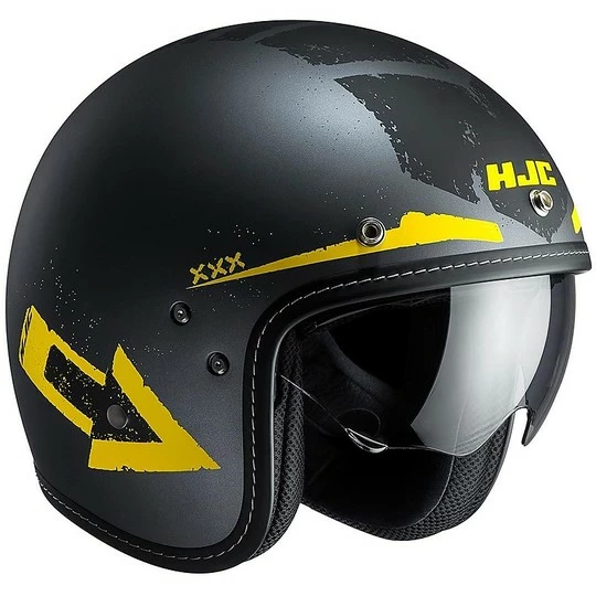 Motorrad-Sturzhelm HJC Jet FG-70S Fiber Tales MC-3F Schwarz Gelb 3 Motorrad-Sturzhelm HJC Jet FG-70S Fiber Tales MC-3F Schwarz Gelb