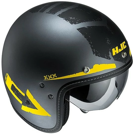 Motorrad-Sturzhelm HJC Jet FG-70S Fiber Tales MC-3F Schwarz Gelb 5 Motorrad-Sturzhelm HJC Jet FG-70S Fiber Tales MC-3F Schwarz Gelb – Bild 3