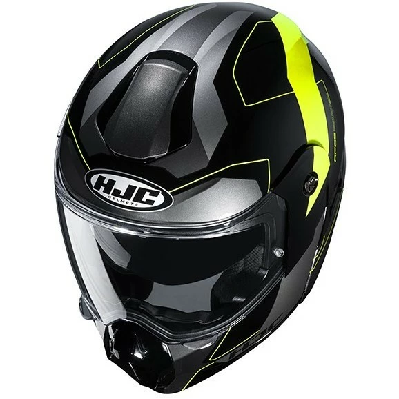 Touring Modularer Motorradhelm HJC C80 ROX MC4H Schwarz Gelb Fluo 7 Touring Modularer Motorradhelm HJC C80 ROX MC4H Schwarz Gelb Fluo – Bild 5