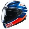 Vollgesichts-Motorradhelm Aus Faser HJC F70 TINO MC21 Weiß Blau Rot -Hjc Store vollgesichts motorradhelm aus faser hjc f70 tino mc21 weiss blau rot 105395
