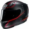 Vollgesichts-Motorradhelm Aus Faser HJC RPHA 11 JARBAN MC1SF Schwarz Rot Matt