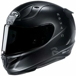 Vollgesichts-Motorradhelm Aus Faser HJC RPHA 11 JARBAN MC5SF Mattschwarz